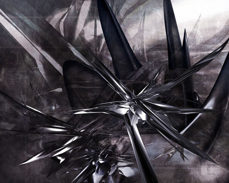 abstract metallic starburst