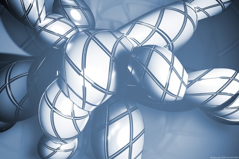 Abstract metallic structure
