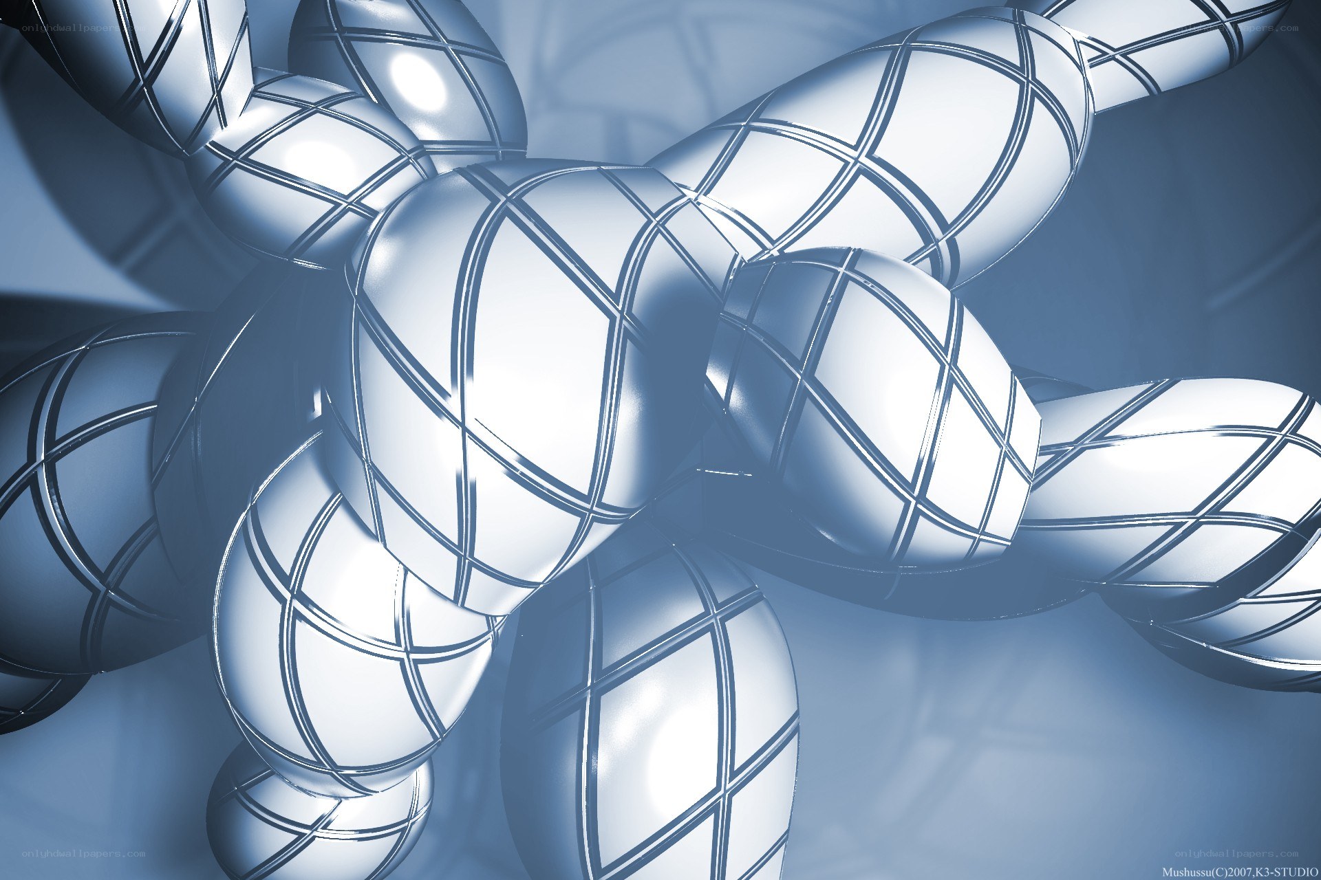 Abstract metallic structure