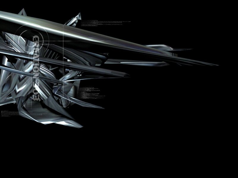Abstract Metallic Structure — Black, Dark, 3d Render, Metallic Shards
