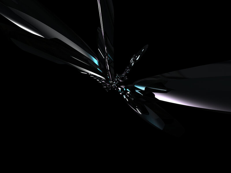 Abstract Metallic Structure — Black, Dramatic, 3d Render, Light