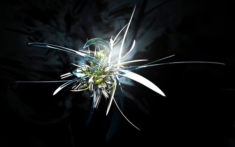 Abstract Metallic Structure — Black, Dramatic, 3d Render, Spikes