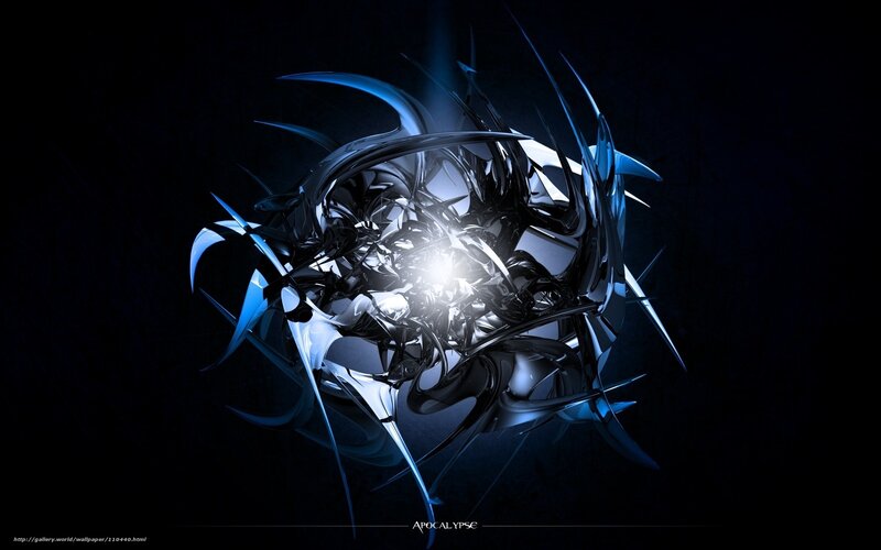 Abstract Metallic Structure — Black