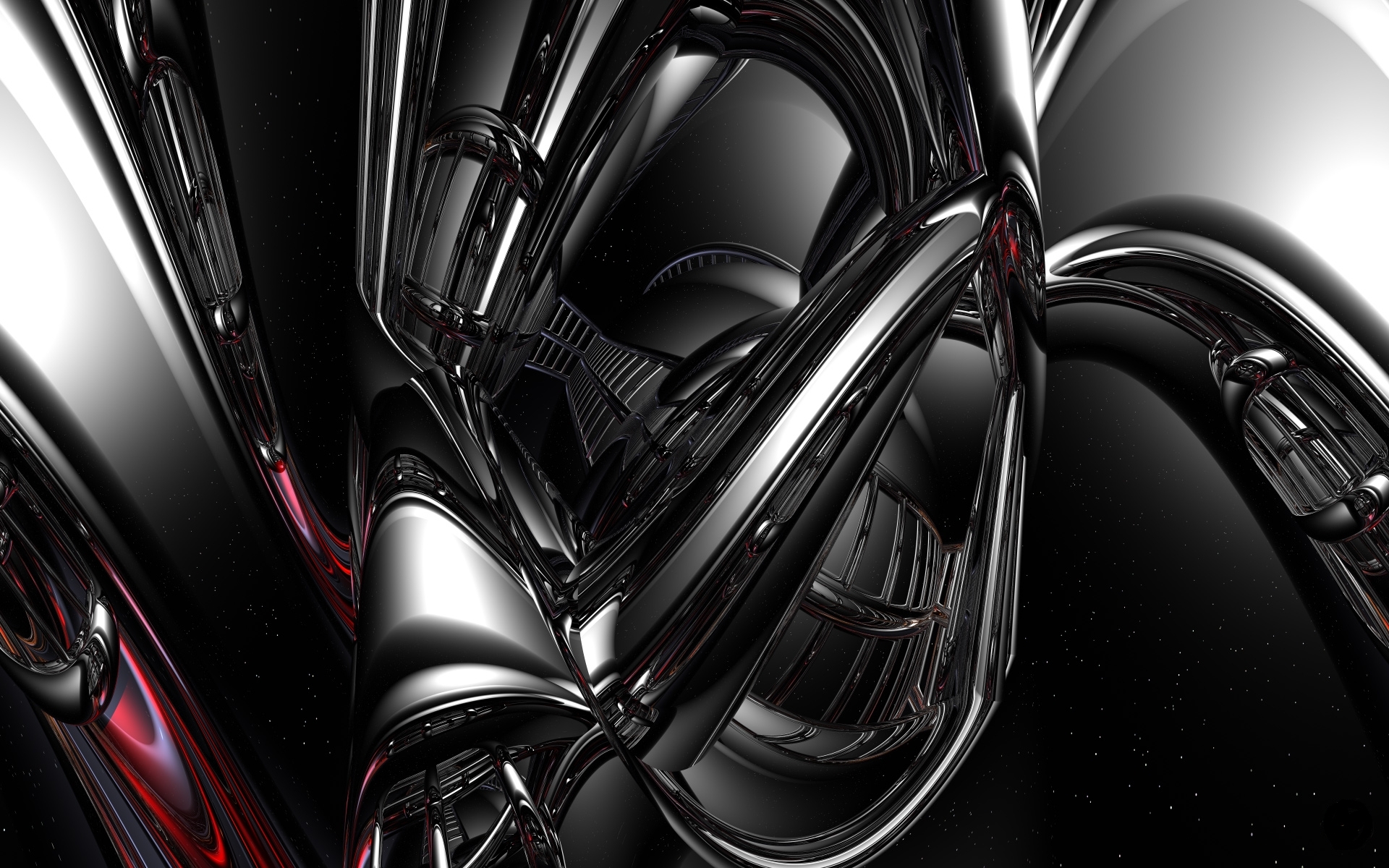 abstract metallic structure