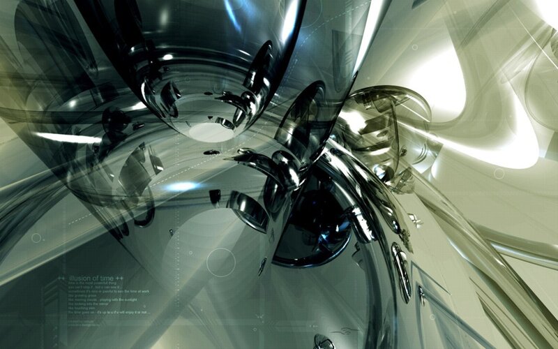 Abstract Metallic Structures — Silver
