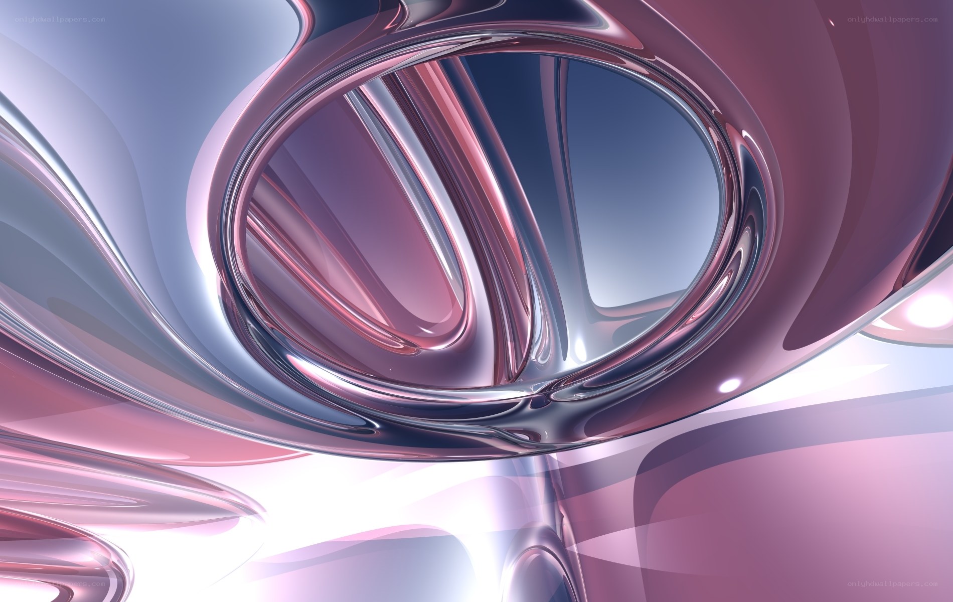 Abstract metallic swirl