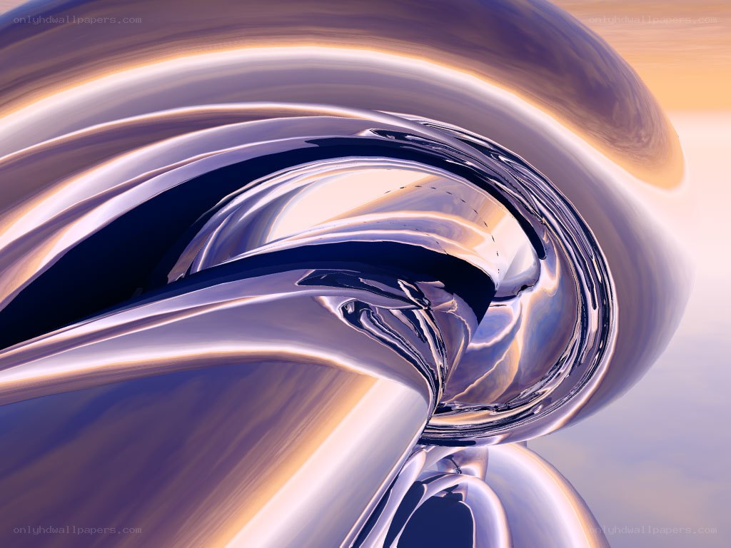 Abstract metallic swirl