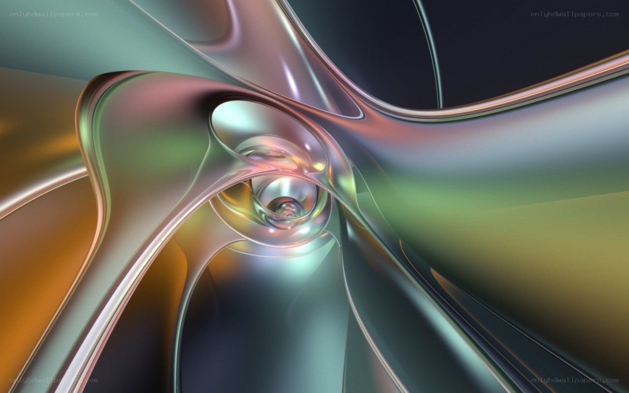Abstract metallic swirl