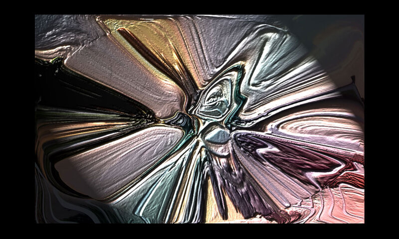 Abstract Metallic Swirl — Silver