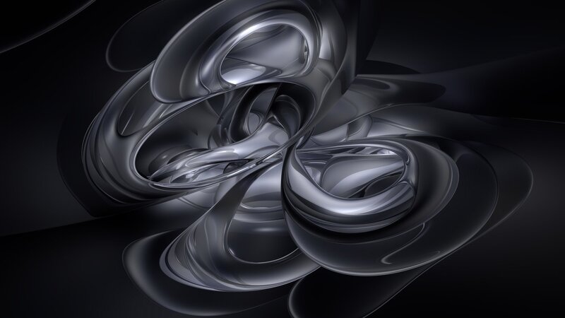 abstract metallic swirls