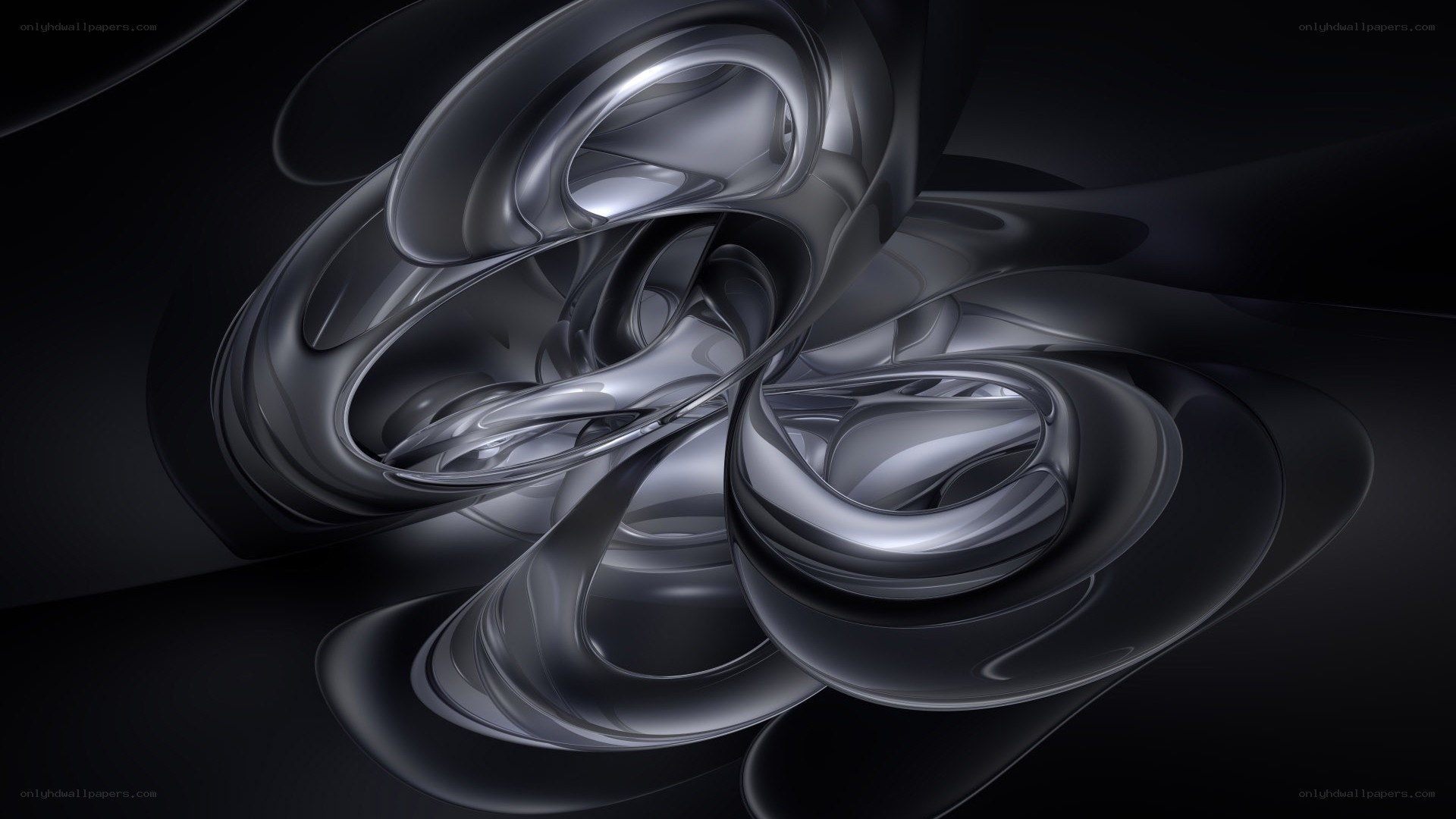 abstract metallic swirls