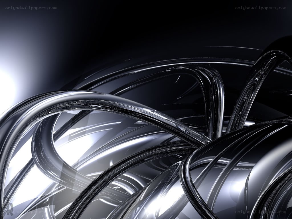 Abstract metallic swirls