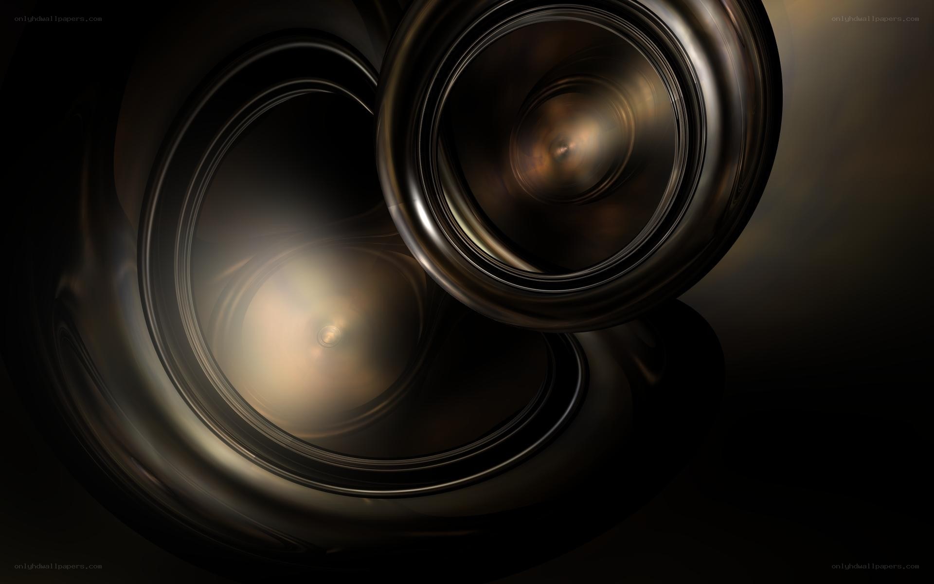 Abstract metallic swirls