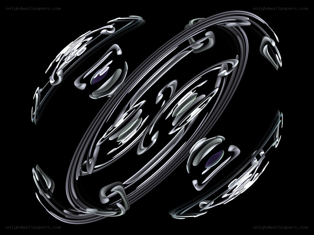 abstract metallic swirls