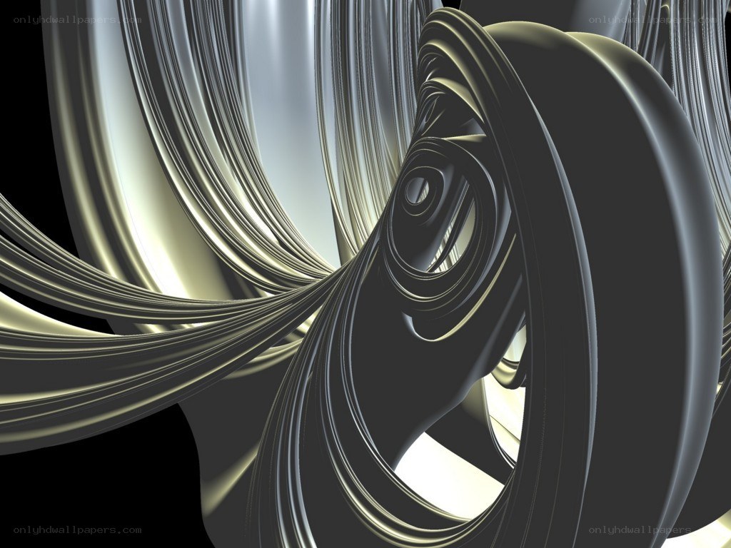 Abstract metallic swirls