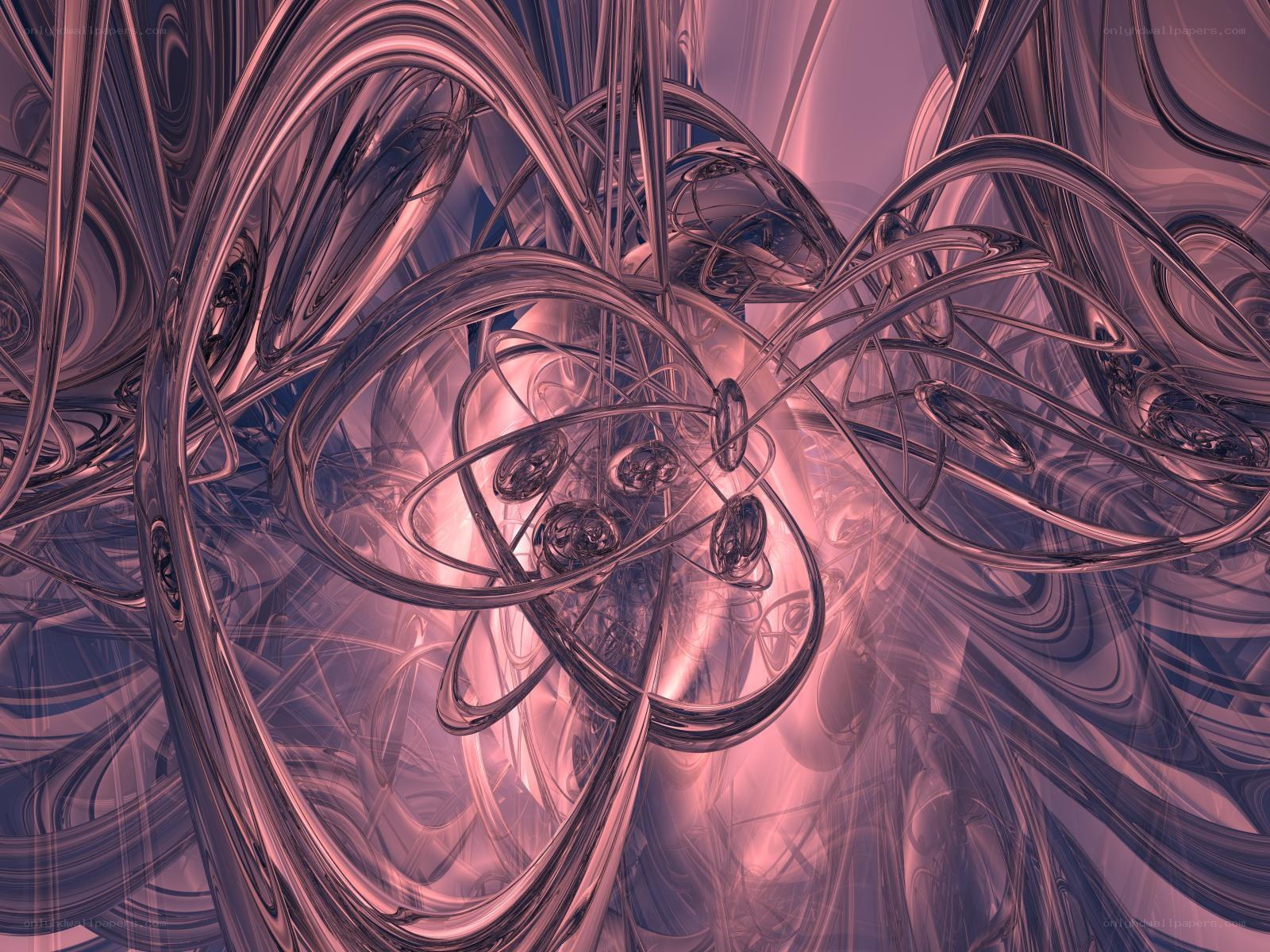 Abstract metallic swirls