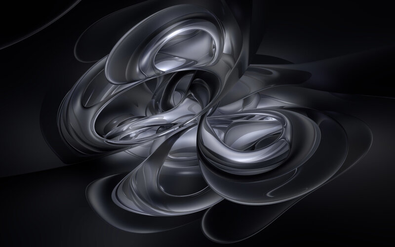 Abstract Metallic Swirls — Dramatic