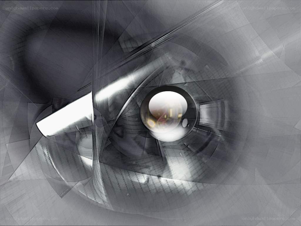 abstract metallic tunnel