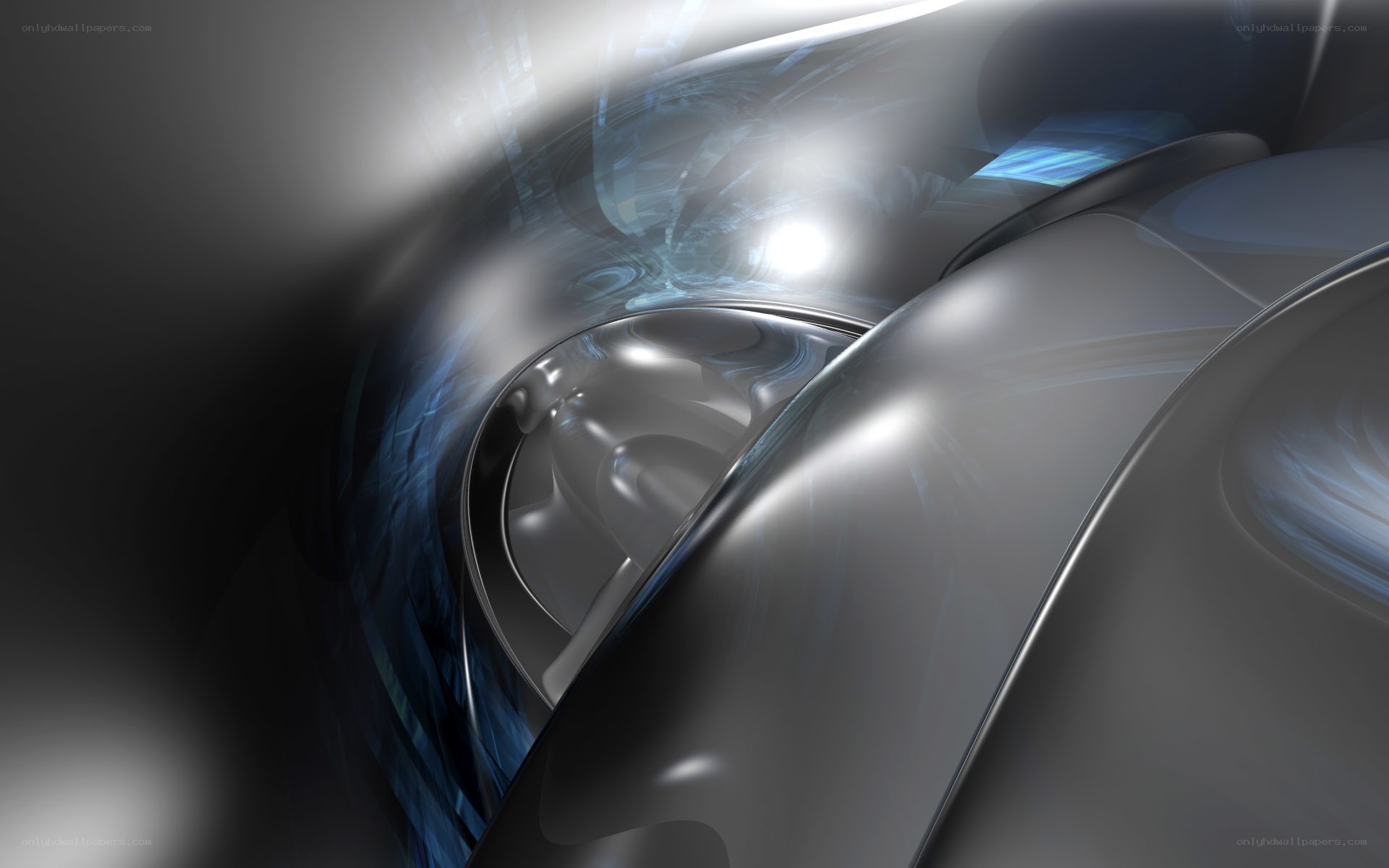 abstract metallic tunnel