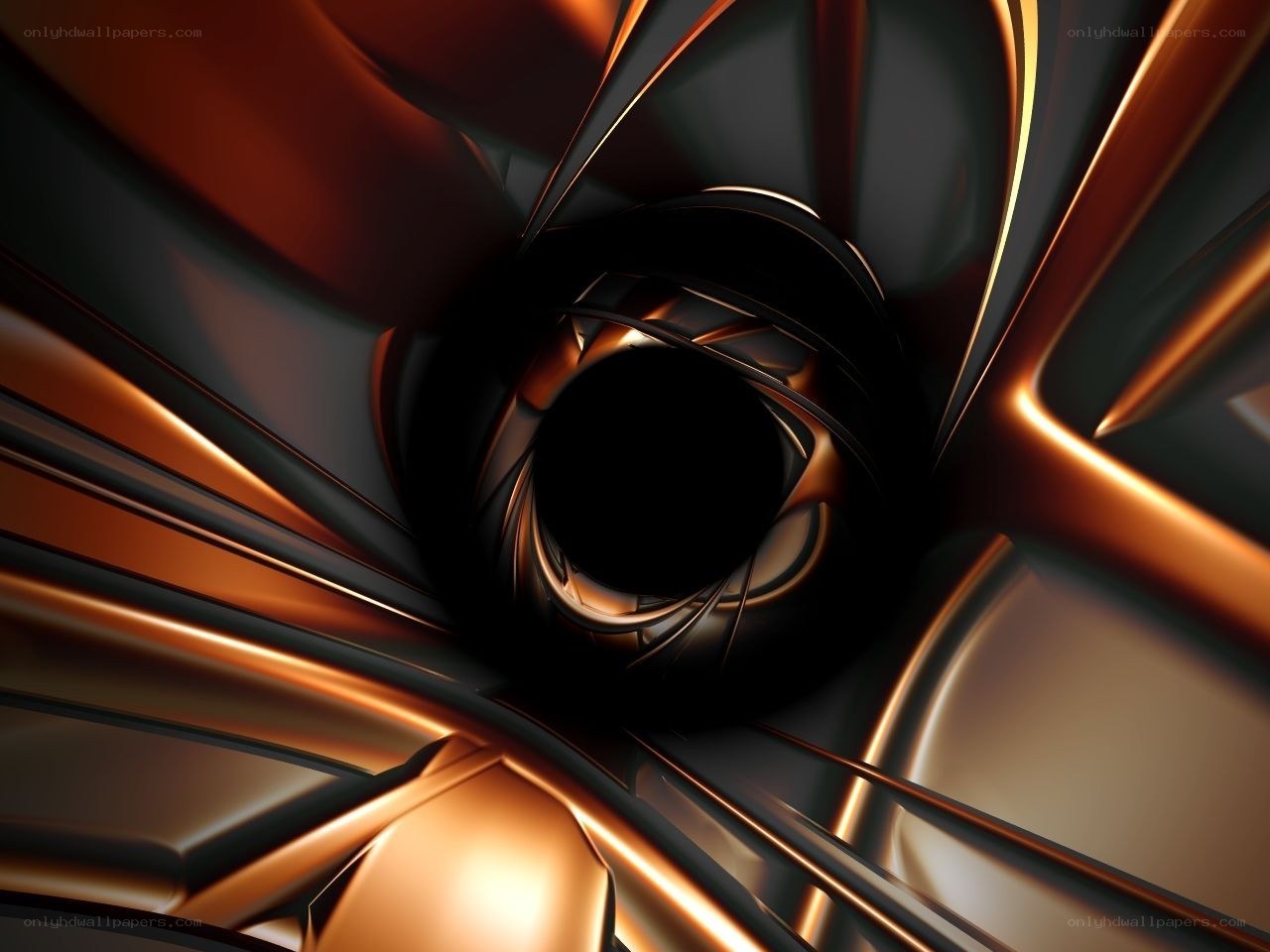Abstract metallic tunnel
