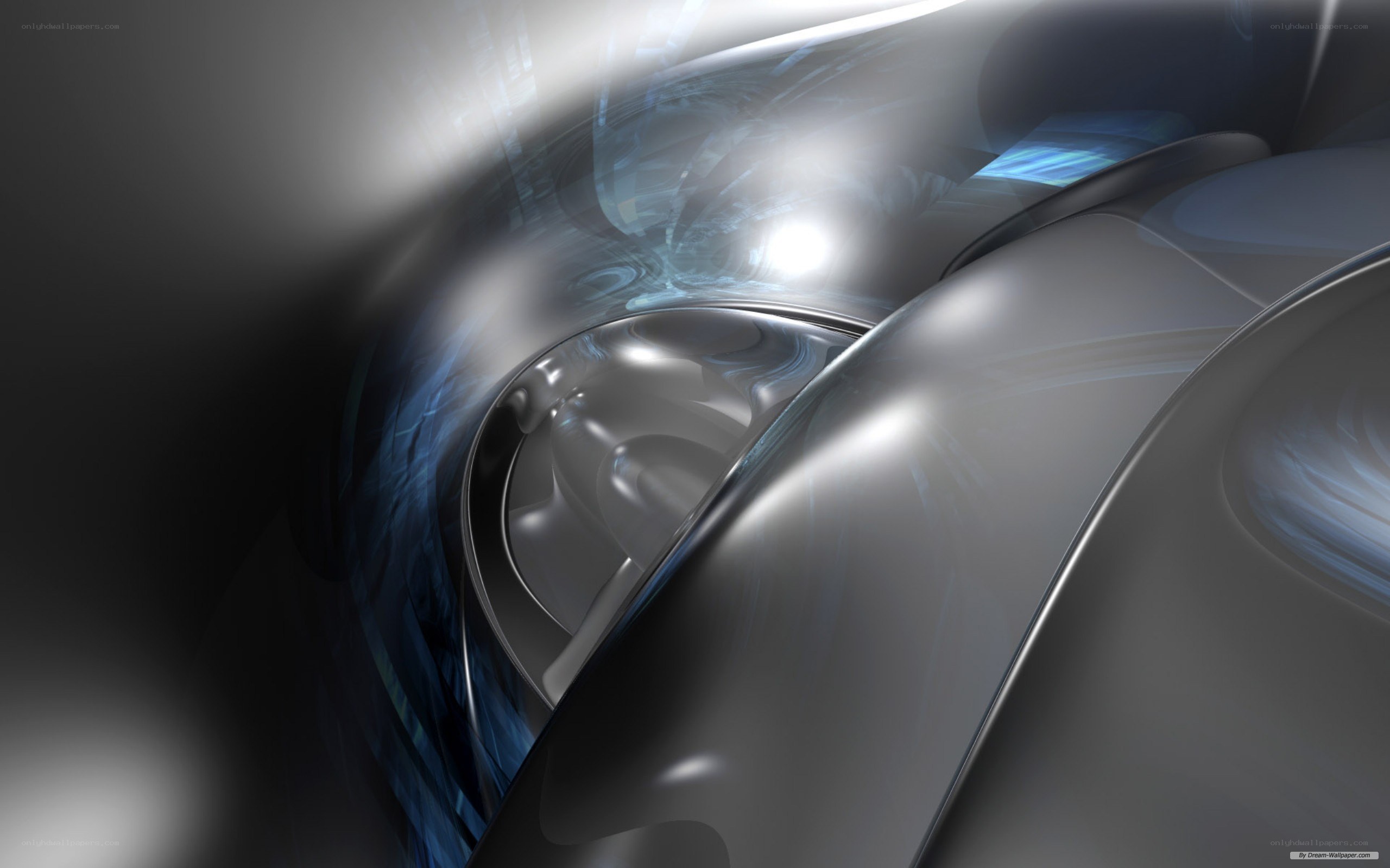 abstract metallic tunnel