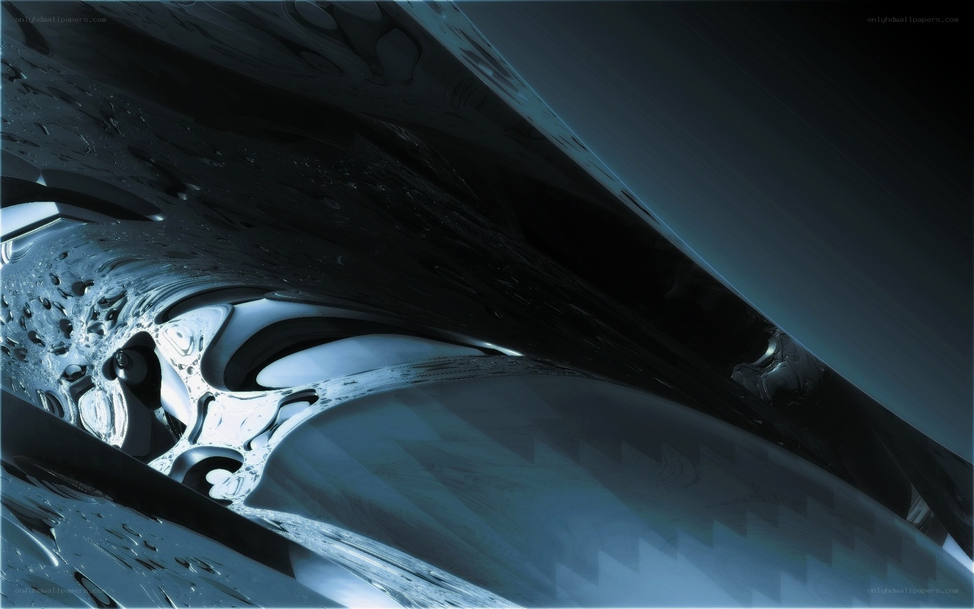 abstract metallic tunnel