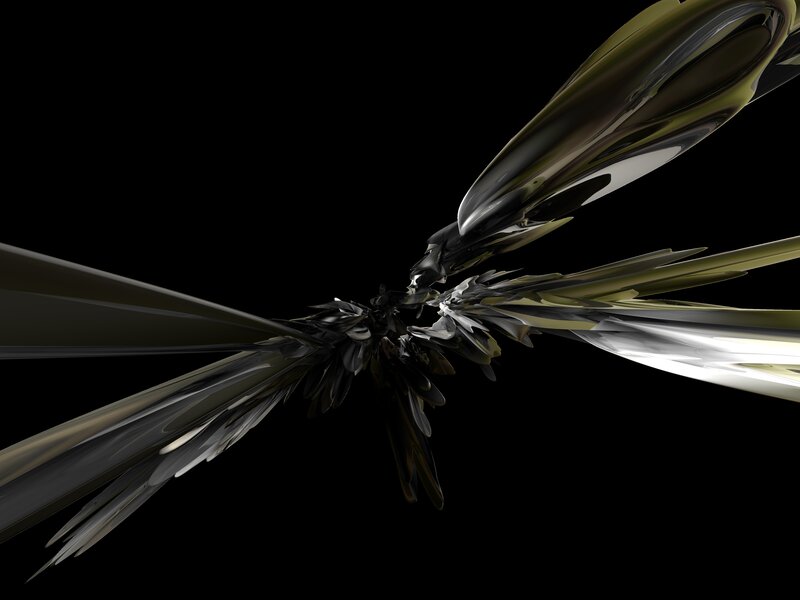 Abstract metallic wings