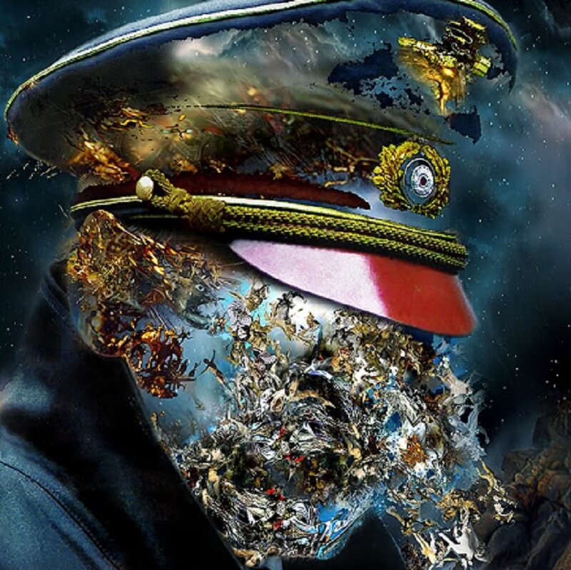 abstract military portrait