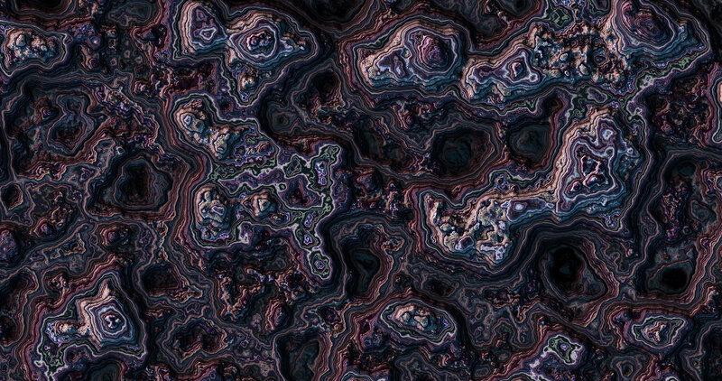 Abstract Mineral Patterns — Black, Dark