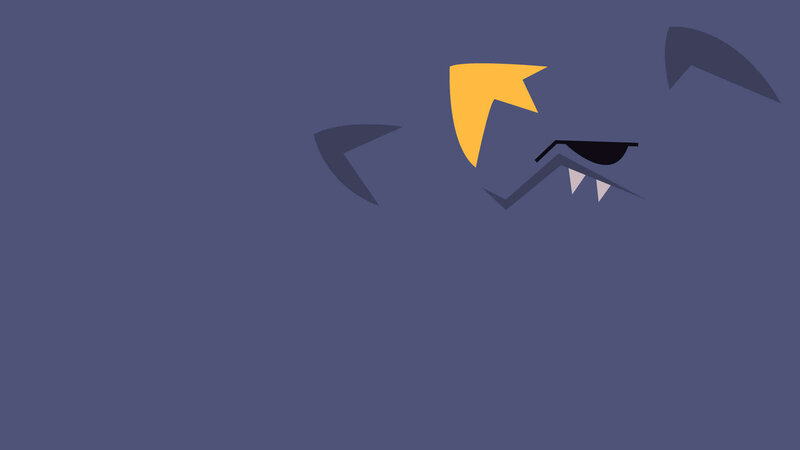 abstract monster face design