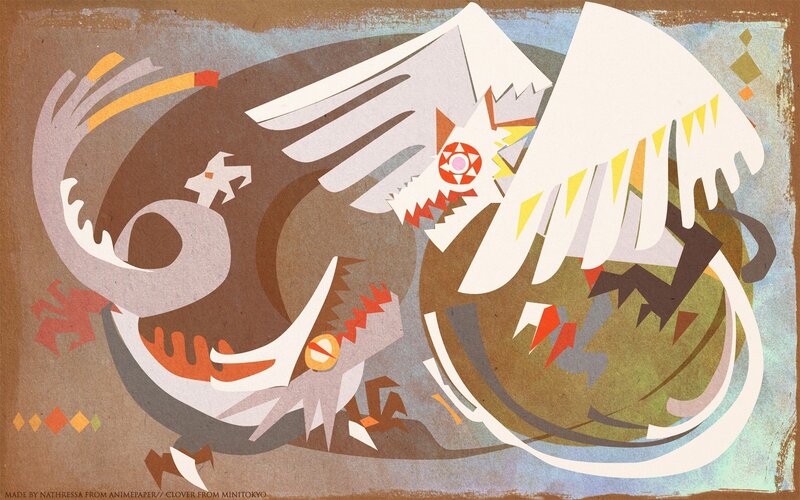 Abstract monster illustration