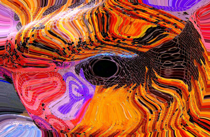 Abstract Mosaic Face
