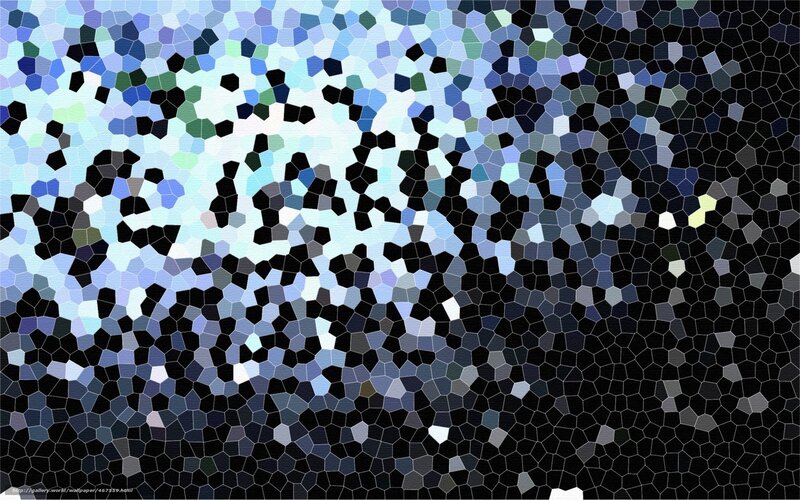 Abstract Mosaic Pattern — Black, Calm
