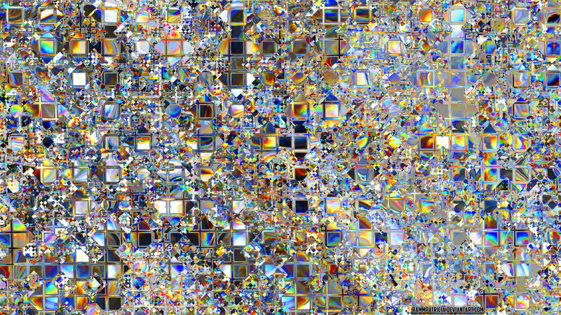 Abstract Mosaic Pattern — Silver