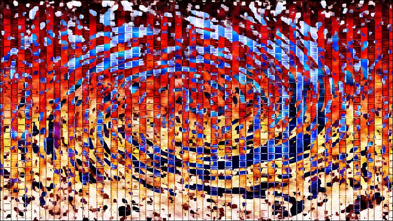 Abstract Mosaic Swirl