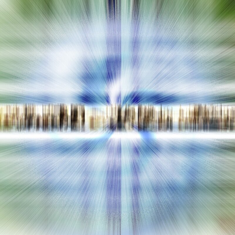 abstract motion blur cityscape