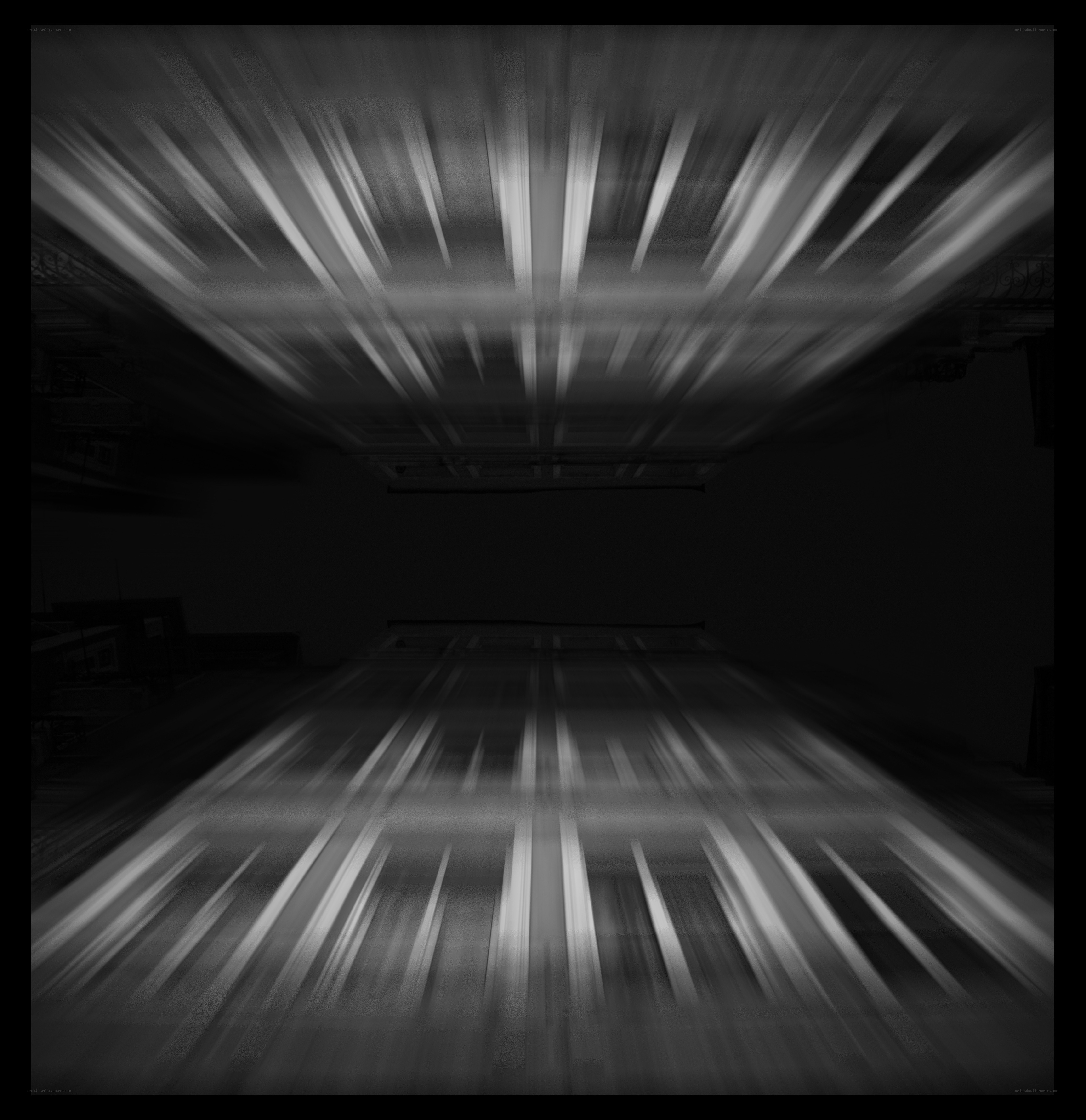 abstract motion blur corridor