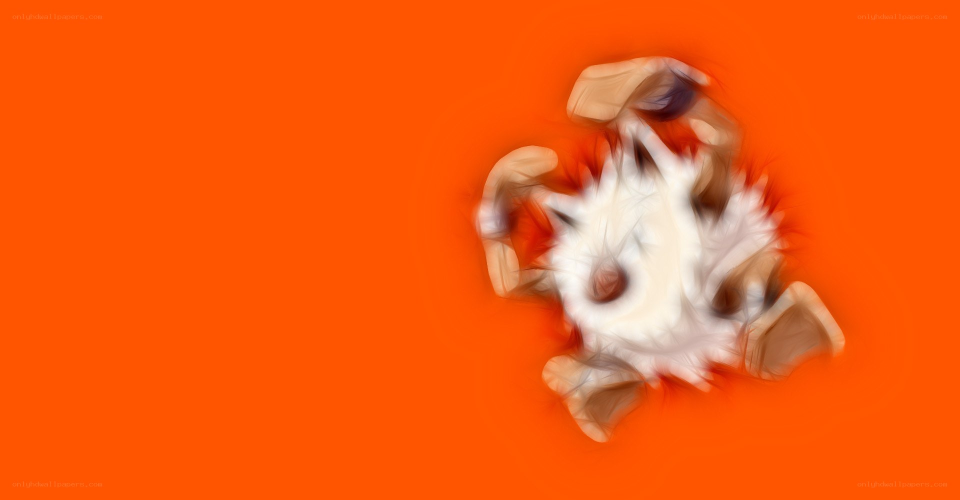 abstract motion blur on orange