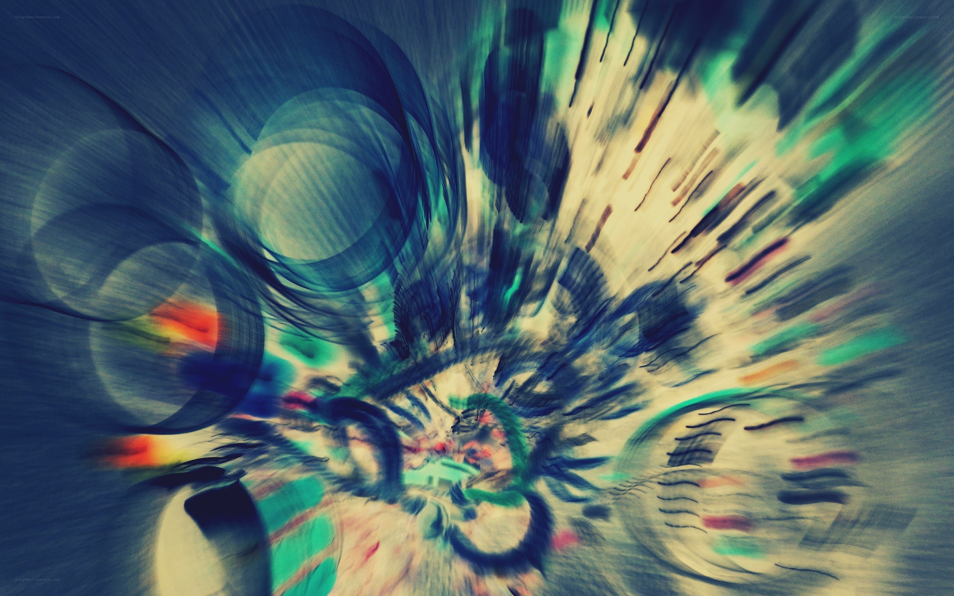 Abstract motion blur tunnel