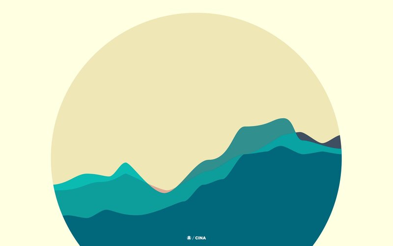 abstract mountain landscape