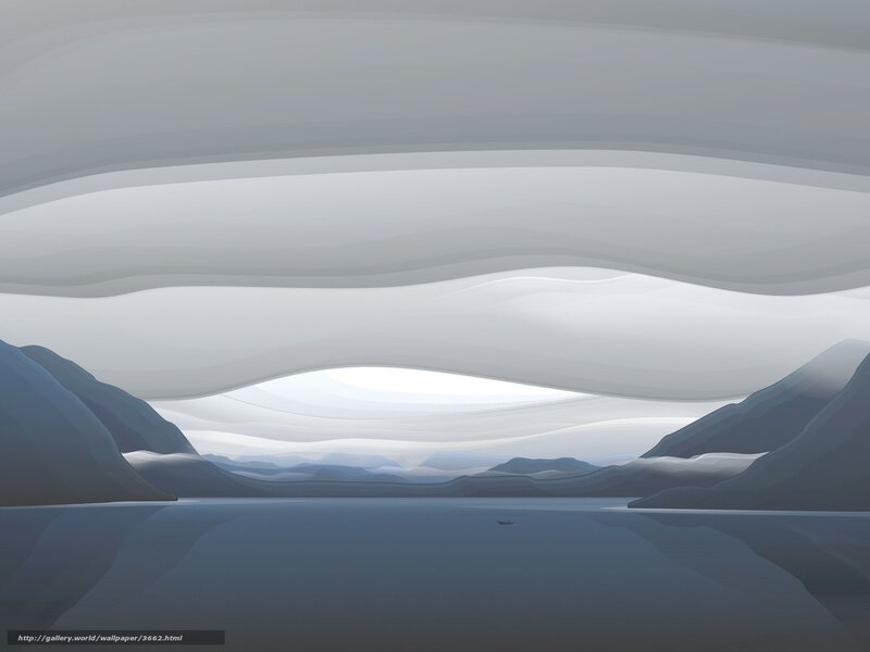 Abstract mountain landscape