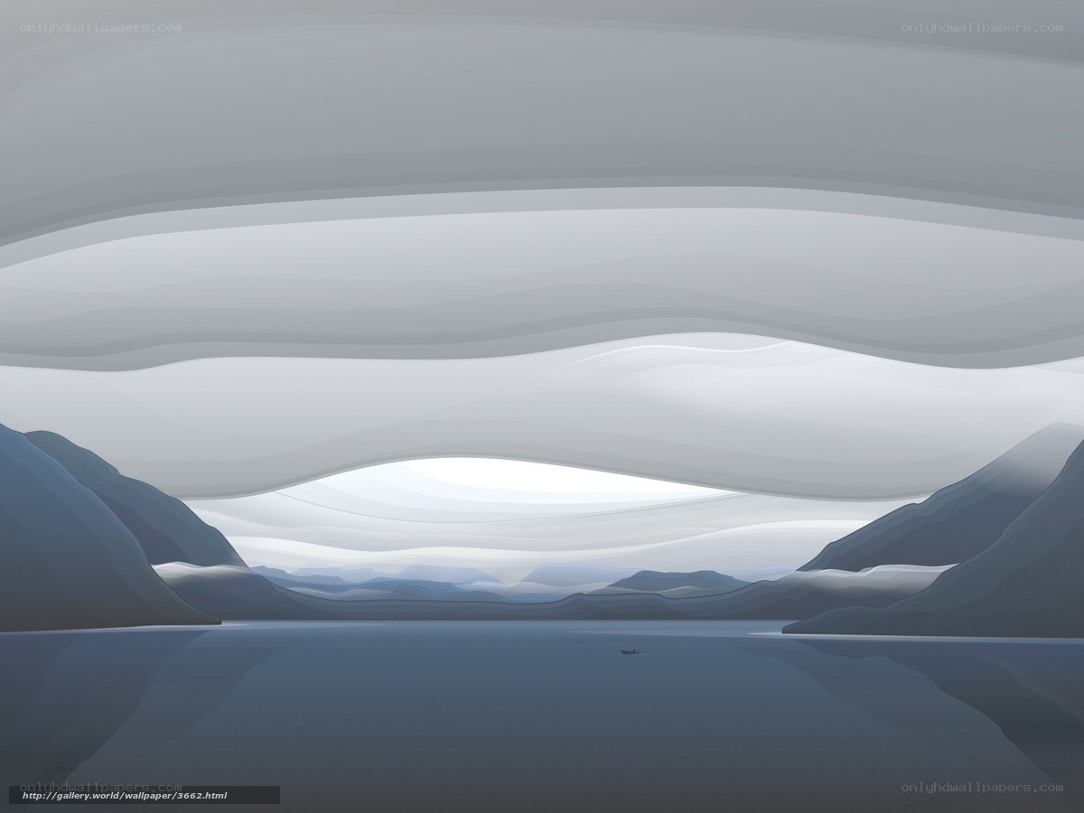 Abstract mountain landscape