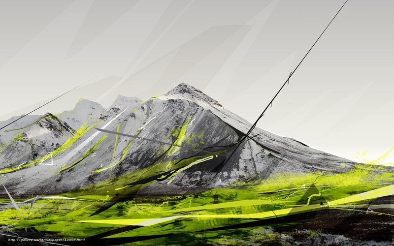 abstract mountain landscape
