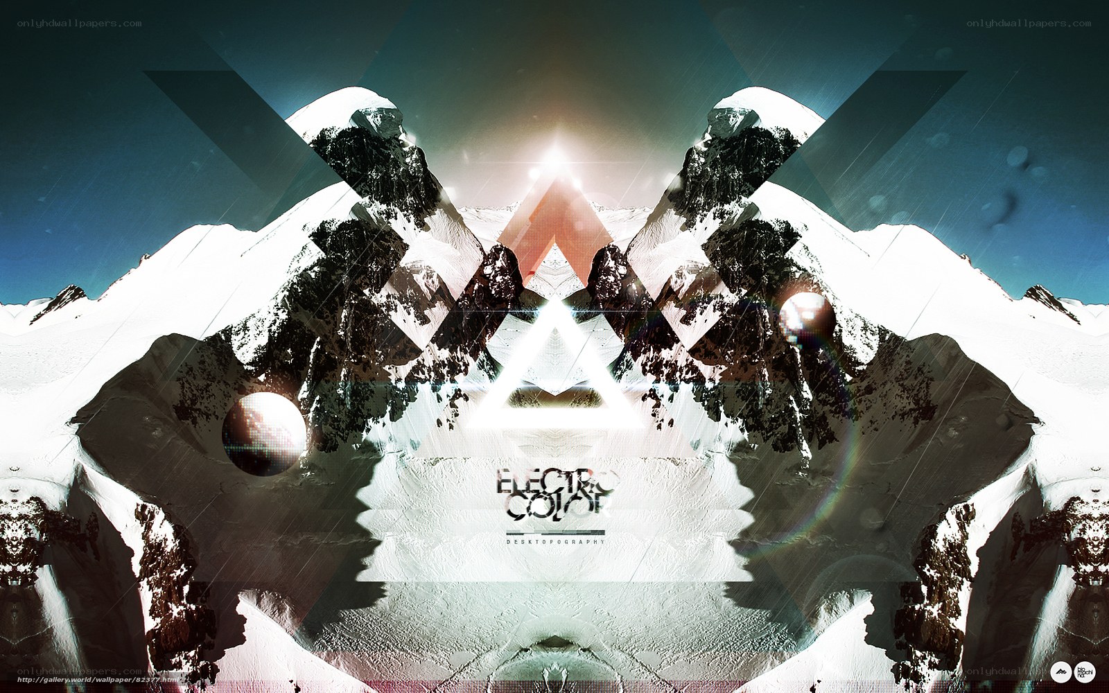 Abstract mountain landscape