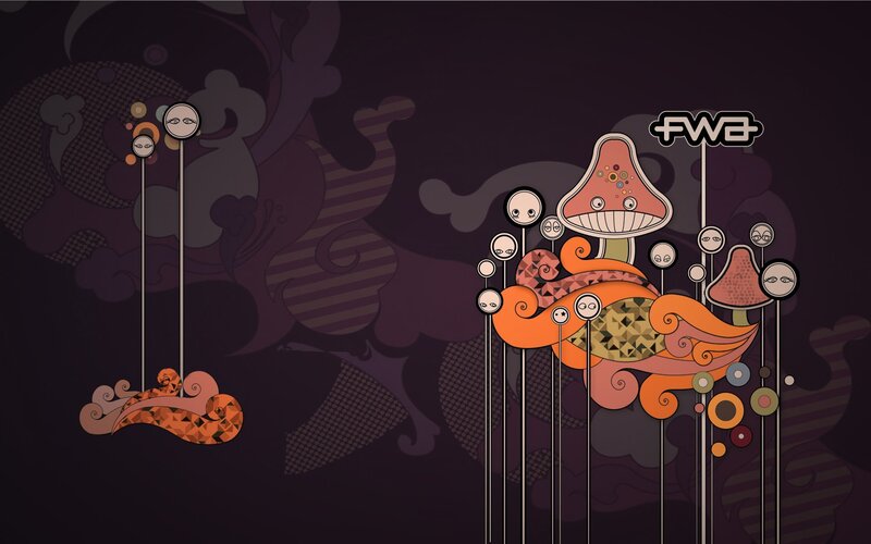 Abstract Mushroom Creatures
