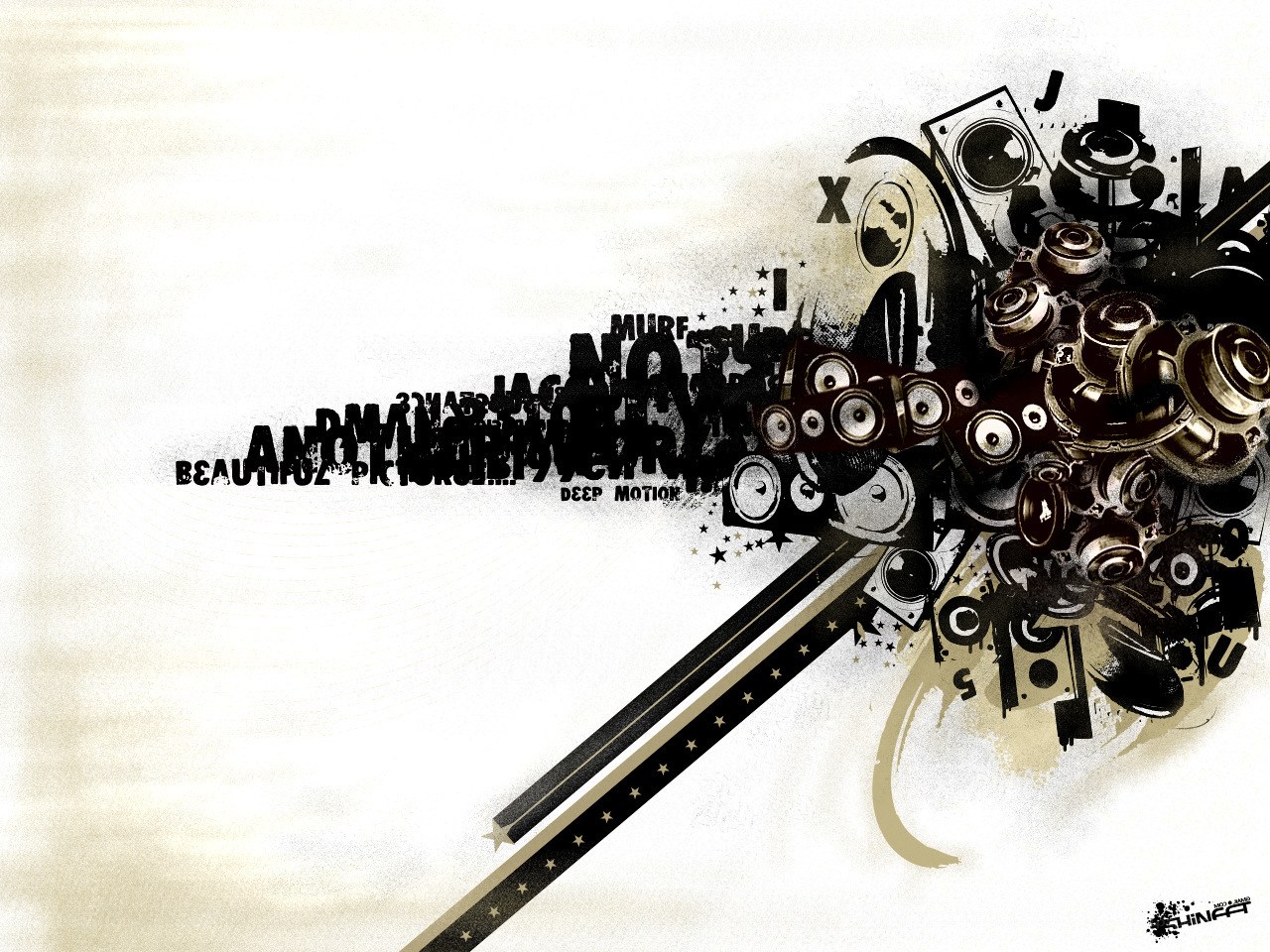 abstract music collage art