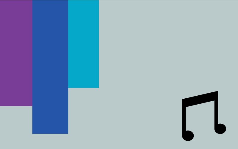 abstract music note design