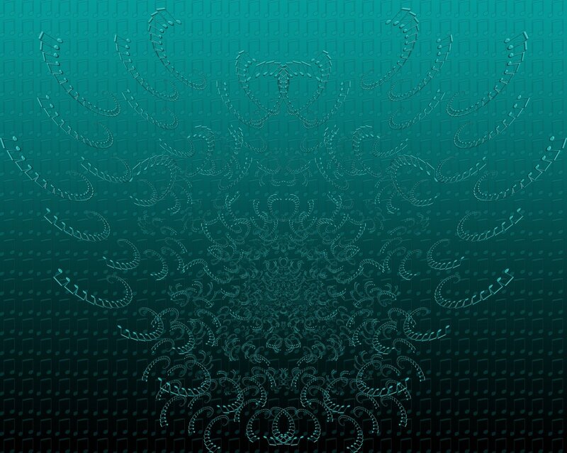 Abstract music note fractal