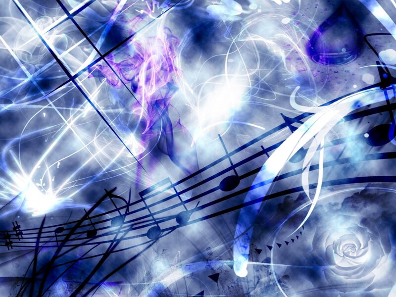 Abstract Music Notes