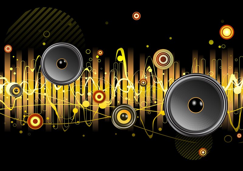 abstract music speaker design